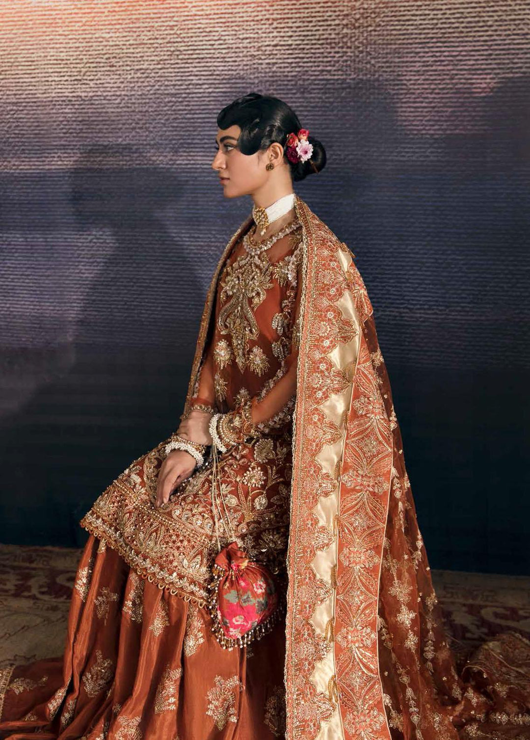 Afrozeh Embroidered  Suits Unstitched 3 Piece AF22B 002 Rangreza - Bridal Collection