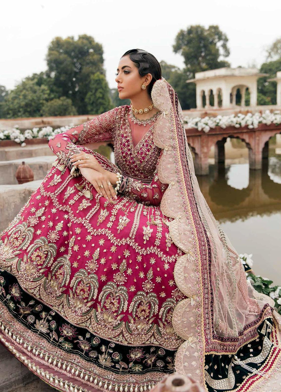 Afrozeh Embroidered  Suits Unstitched 3 Piece AF22B 006 Jabeen - Bridal Collection