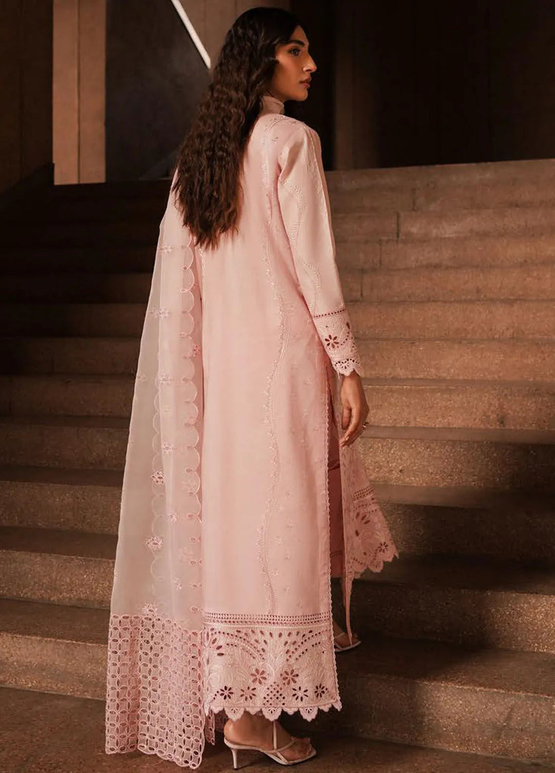 Afrozeh Chikankari Lawn Suit Unstitched 3 Piece AF24CL Rosella - Festive Collection