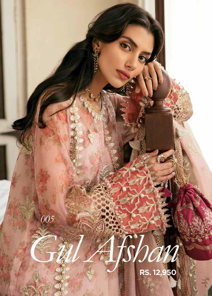 Dhoop Kinara By Afrozeh Embroidered  Suits Unstitched 3 Piece AF22DK 05 Gul Afshan - Luxury Formals Collection