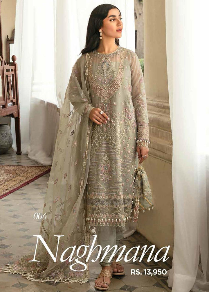 Dhoop Kinara By Afrozeh Embroidered  Suits Unstitched 3 Piece AF22DK 06 Naghmana - Luxury Formals Collection