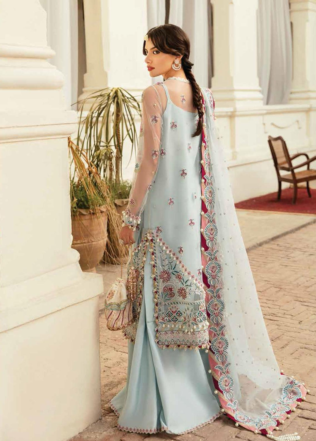 Dhoop Kinara By Afrozeh Embroidered  Suits Unstitched 3 Piece AF22DK 07 Safiya - Luxury Formals Collection