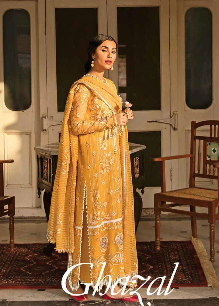 Dhoop Kinara By Afrozeh Embroidered  Suits Unstitched 3 Piece AF22DK 10 Ghazal - Luxury Formals Collection