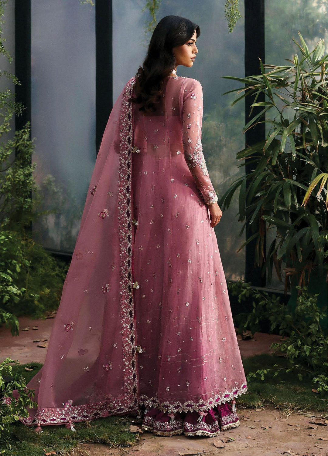 Afrozeh Embroidered Chiffon Suits Unstitched 3 Piece AF25LF D-01 Seraira - Formals Collection