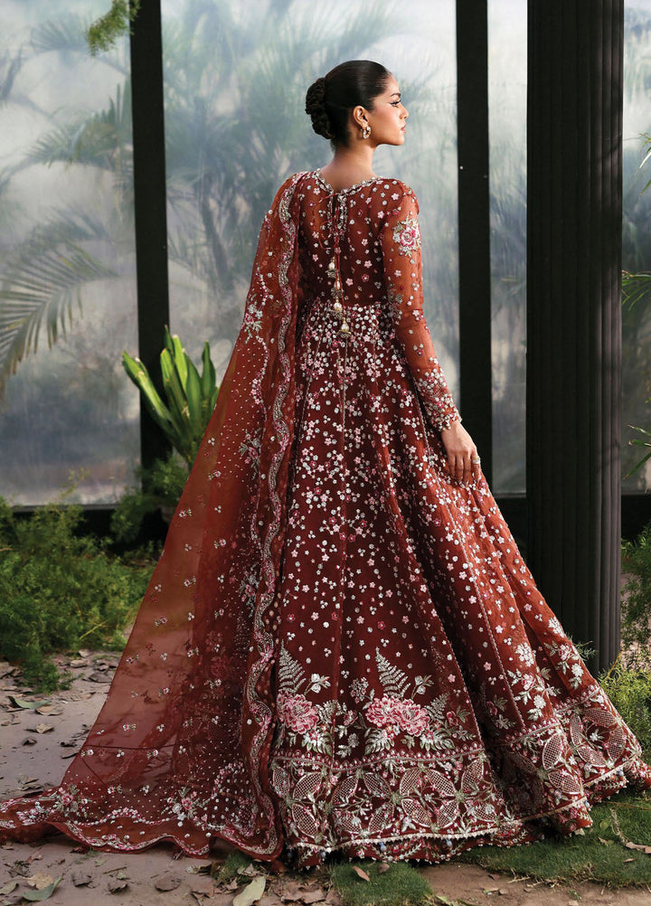 Afrozeh Embroidered Chiffon Suits Unstitched 3 Piece AF25LF D-02 Shale - Formals Collection