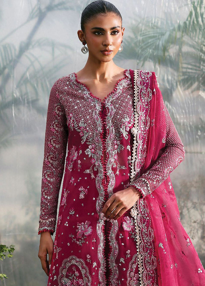 Afrozeh Embroidered Chiffon Suits Unstitched 3 Piece AF25LF D-03 Rowan - Formals Collection