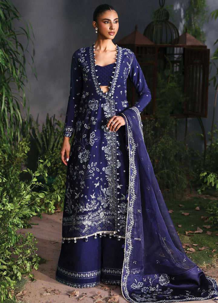Afrozeh Embroidered Chiffon Suits Unstitched 3 Piece AF25LF D-04 Maison - Formals Collection