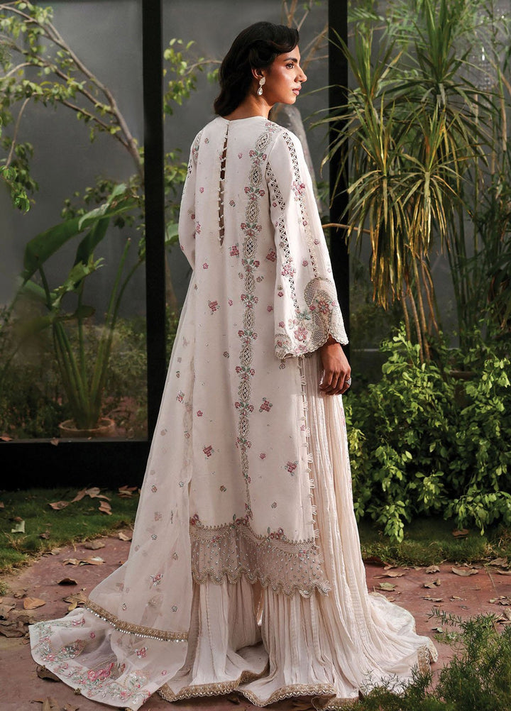 Afrozeh Embroidered Chiffon Suits Unstitched 3 Piece AF25LF D-05 Rue - Formals Collection