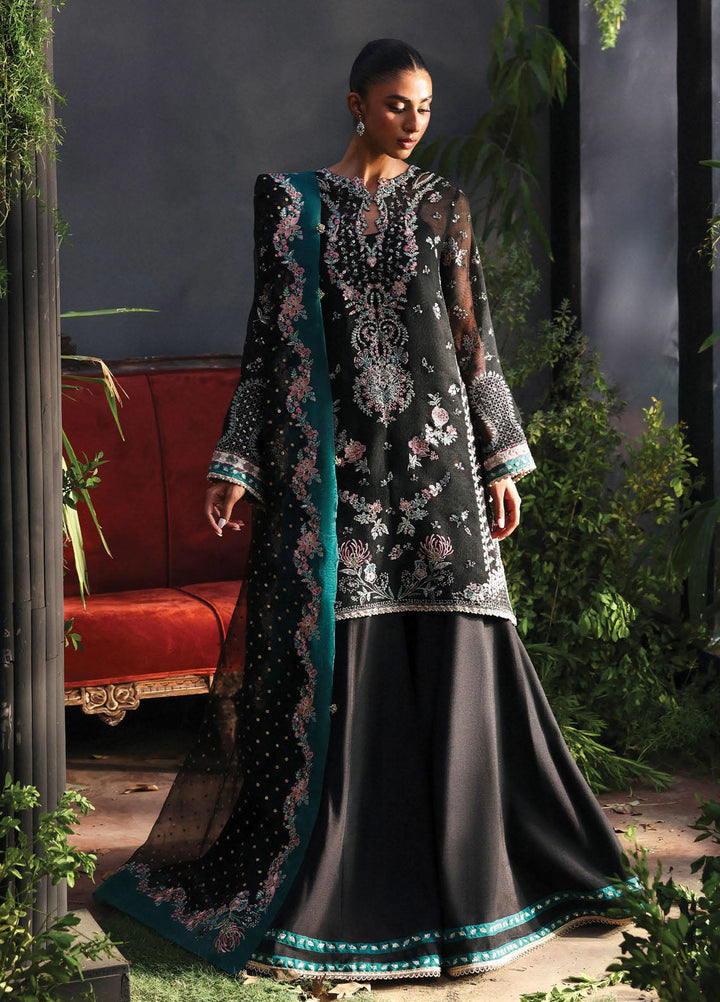 Afrozeh Embroidered Chiffon Suits Unstitched 3 Piece AF25LF D-07 Larosea - Formals Collection