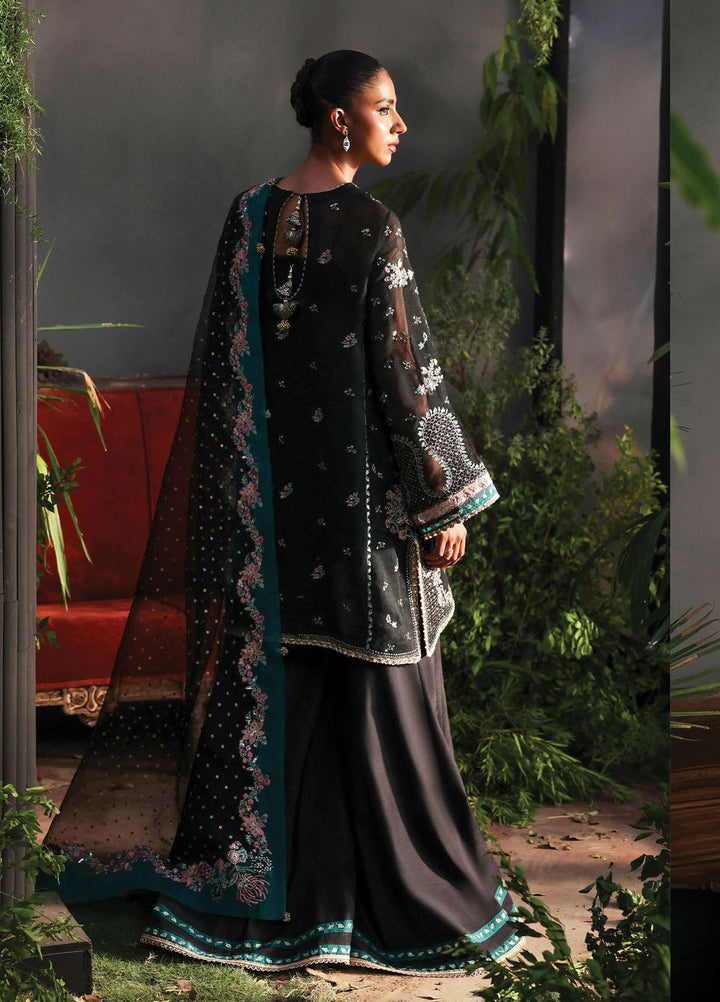 Afrozeh Embroidered Chiffon Suits Unstitched 3 Piece AF25LF D-07 Larosea - Formals Collection