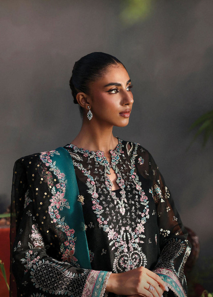 Afrozeh Embroidered Chiffon Suits Unstitched 3 Piece AF25LF D-07 Larosea - Formals Collection