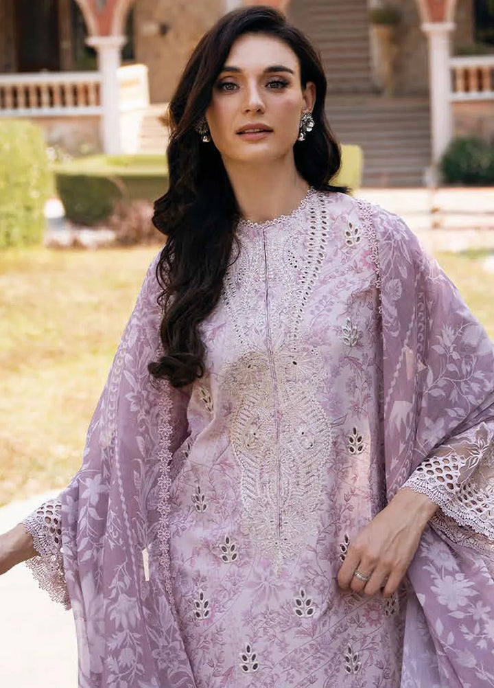Afrozeh Embroidered Lawn Suit Unstitched 3 Piece AF25DH D-03 Lunetta B - Summer Collection