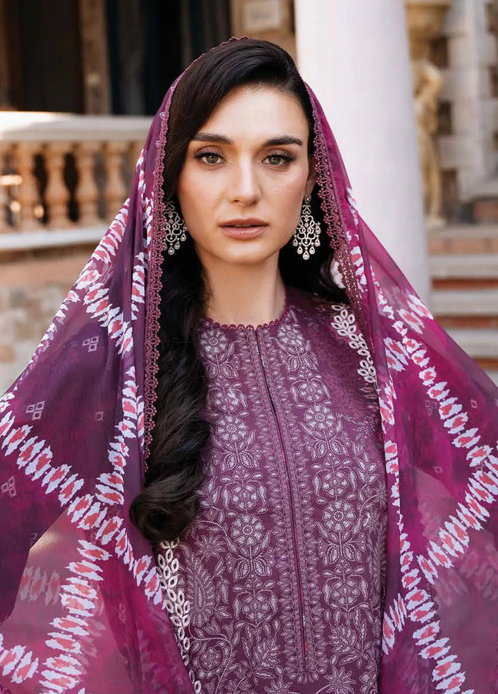 Afrozeh Embroidered Lawn Suit Unstitched 3 Piece AF25DH D-06 Anisa A - Summer Collection