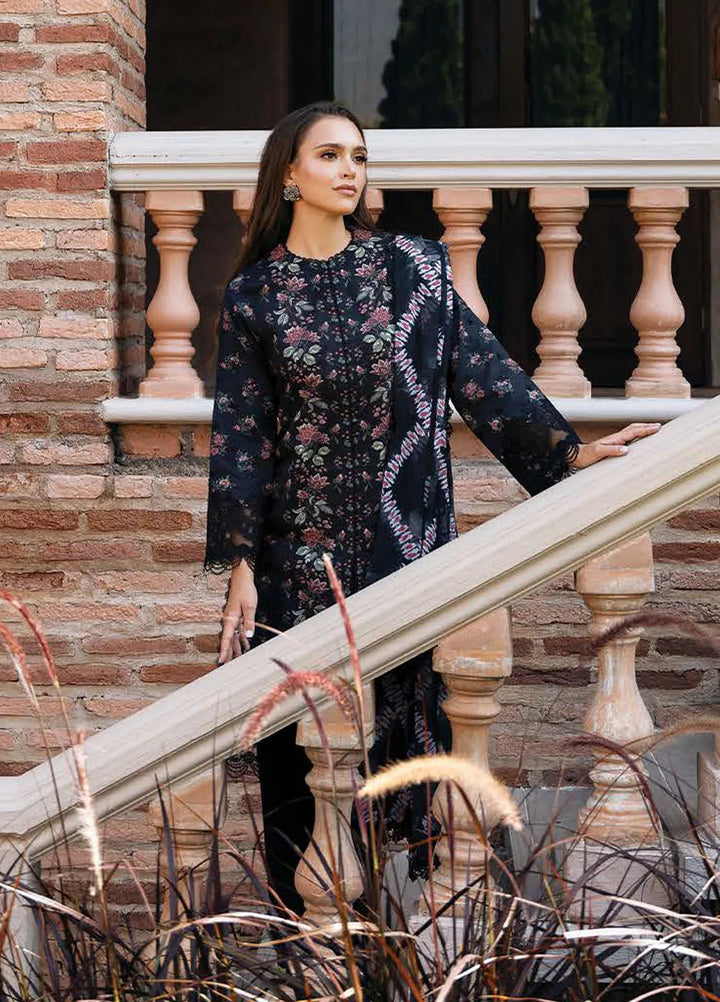 Afrozeh Embroidered Lawn Suit Unstitched 3 Piece AF25DH D-07 Lorien A - Summer Collection