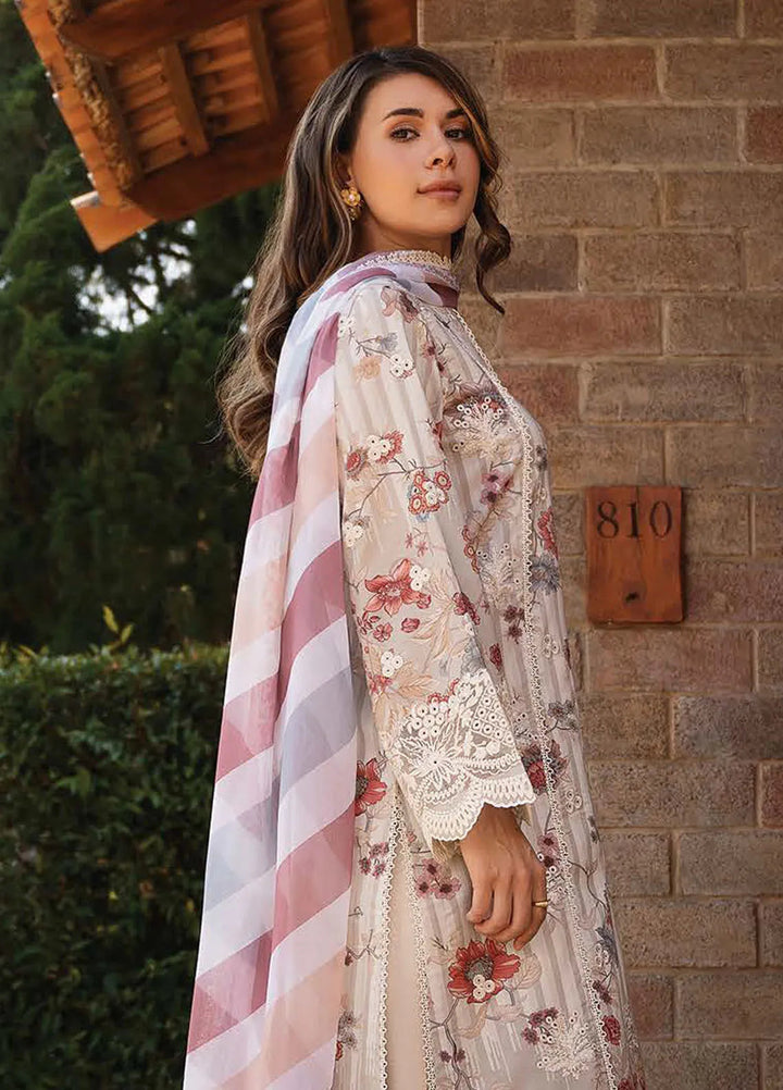 Afrozeh Embroidered Lawn Suit Unstitched 3 Piece AF25DH D-08 Azara A - Summer Collection