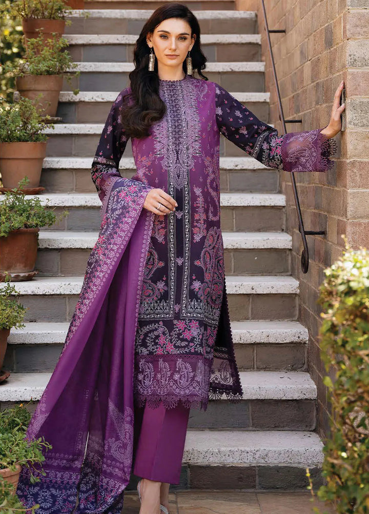 Afrozeh Embroidered Lawn Suit Unstitched 3 Piece AF25DH D-10 Azrina A - Summer Collection