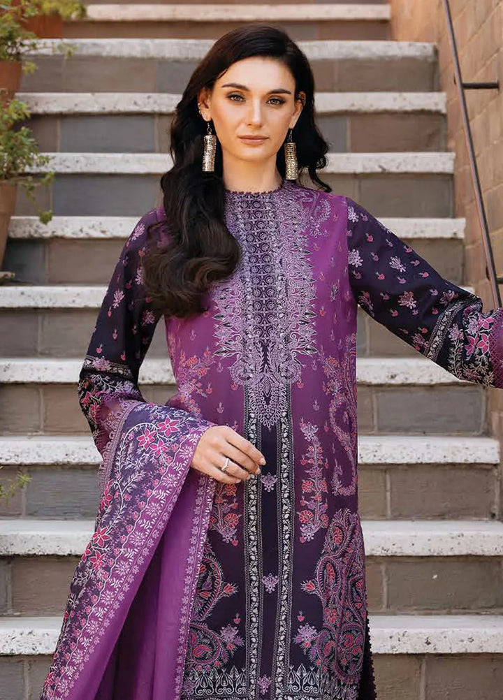 Afrozeh Embroidered Lawn Suit Unstitched 3 Piece AF25DH D-10 Azrina A - Summer Collection