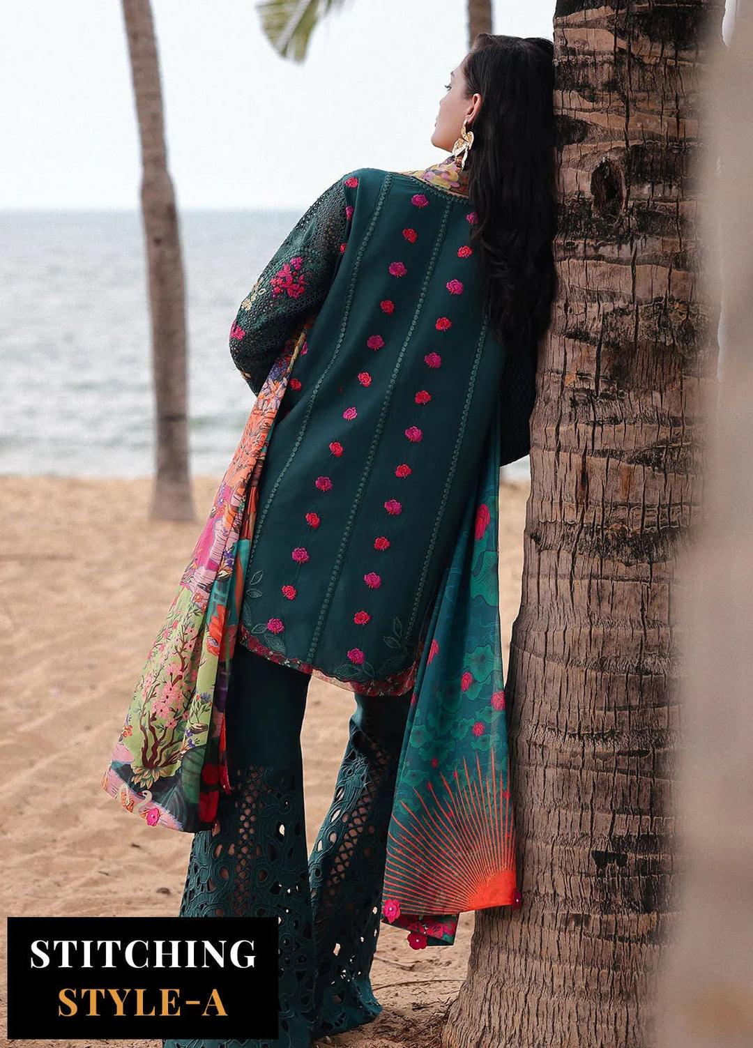 Afrozeh Embroidered Lawn Suits Unstitched 3 Piece AF25UL25 D-02 Vermora - Luxury Collection