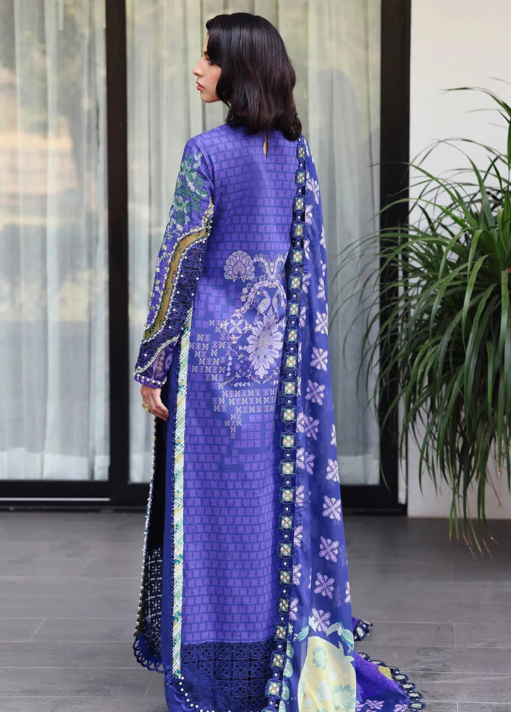 Afrozeh Embroidered Lawn Suits Unstitched 3 Piece AF25UL25 D-06 Lumora - Luxury Collection