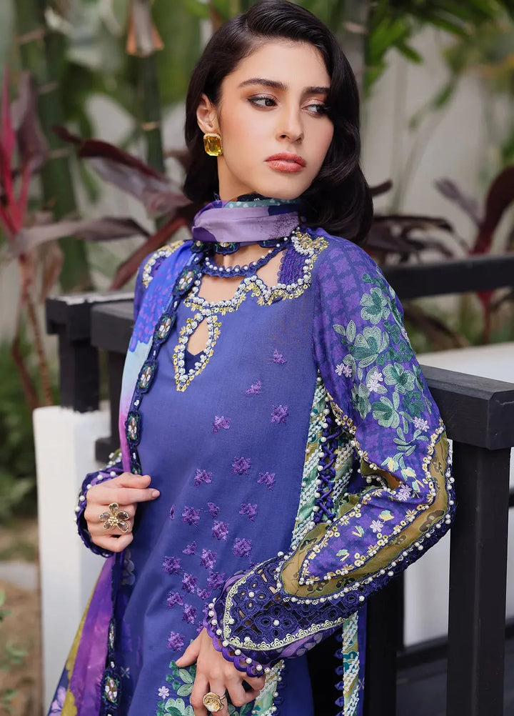 Afrozeh Embroidered Lawn Suits Unstitched 3 Piece AF25UL25 D-06 Lumora - Luxury Collection
