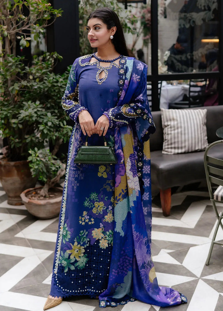 Afrozeh Embroidered Lawn Suits Unstitched 3 Piece AF25UL25 D-06 Lumora - Luxury Collection