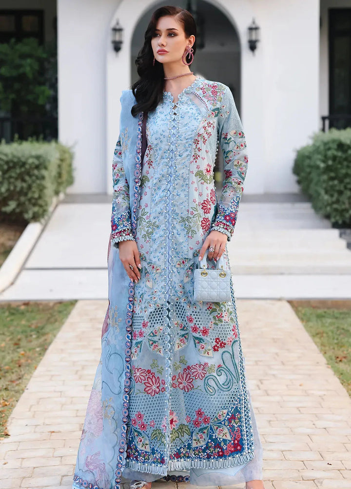 Afrozeh Embroidered Lawn Suits Unstitched 3 Piece AF25UL25 D-07 Presta - Luxury Collection