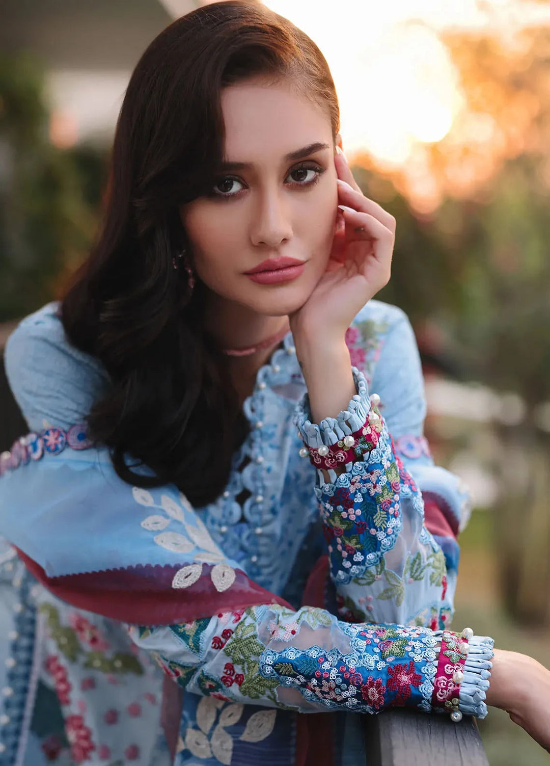 Afrozeh Embroidered Lawn Suits Unstitched 3 Piece AF25UL25 D-07 Presta - Luxury Collection