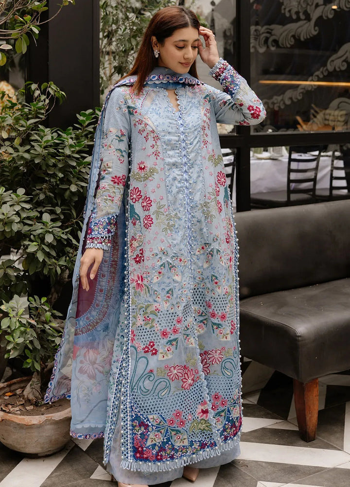 Afrozeh Embroidered Lawn Suits Unstitched 3 Piece AF25UL25 D-07 Presta - Luxury Collection