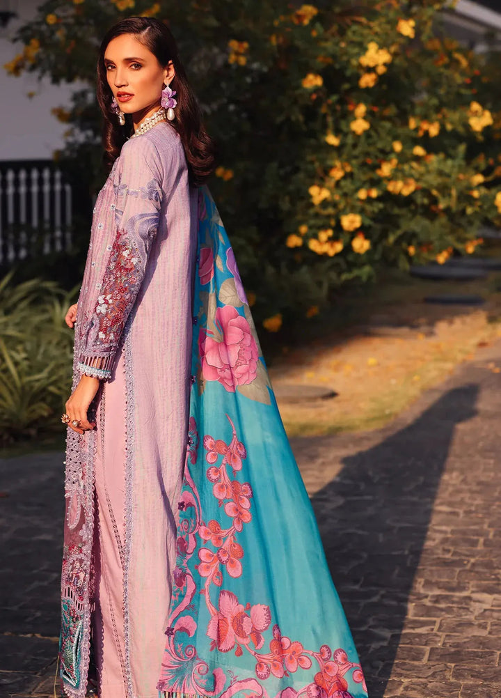 Afrozeh Embroidered Lawn Suits Unstitched 3 Piece AF25UL25 D-08 Chrysa - Luxury Collection