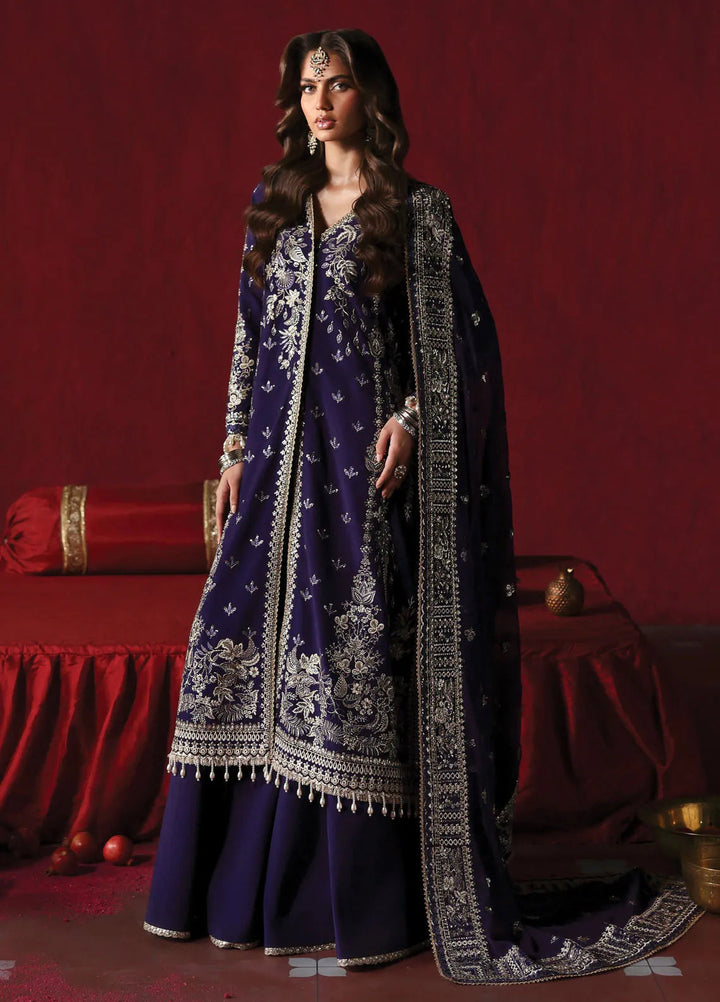 Afrozeh Embroidered Silk Suits Unstitched 3 Piece AF25DS D-01 Kaneez - Formals Collection