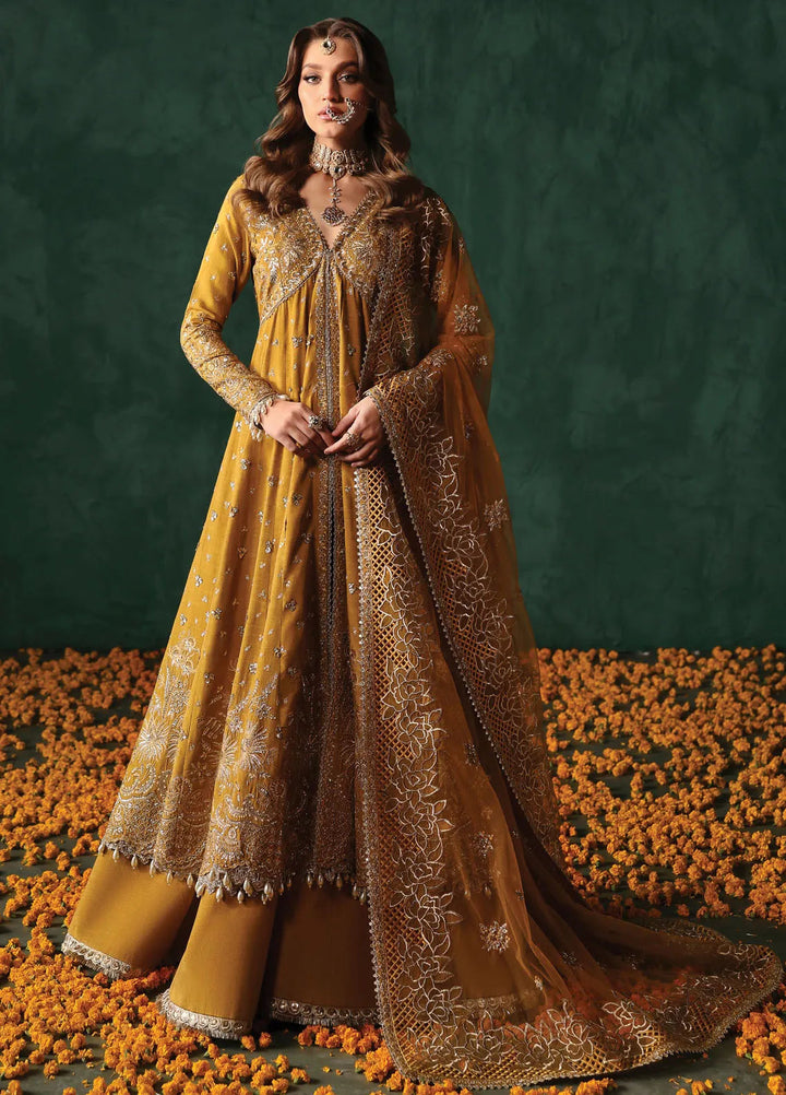 Afrozeh Embroidered Silk Suits Unstitched 3 Piece AF25DS D-02 Jahanbano - Formals Collection