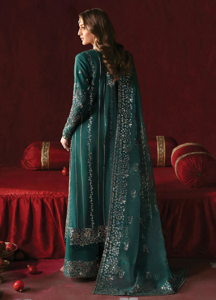Afrozeh Embroidered Silk Suits Unstitched 3 Piece AF25DS D-04 Shahnisa - Formals Collection