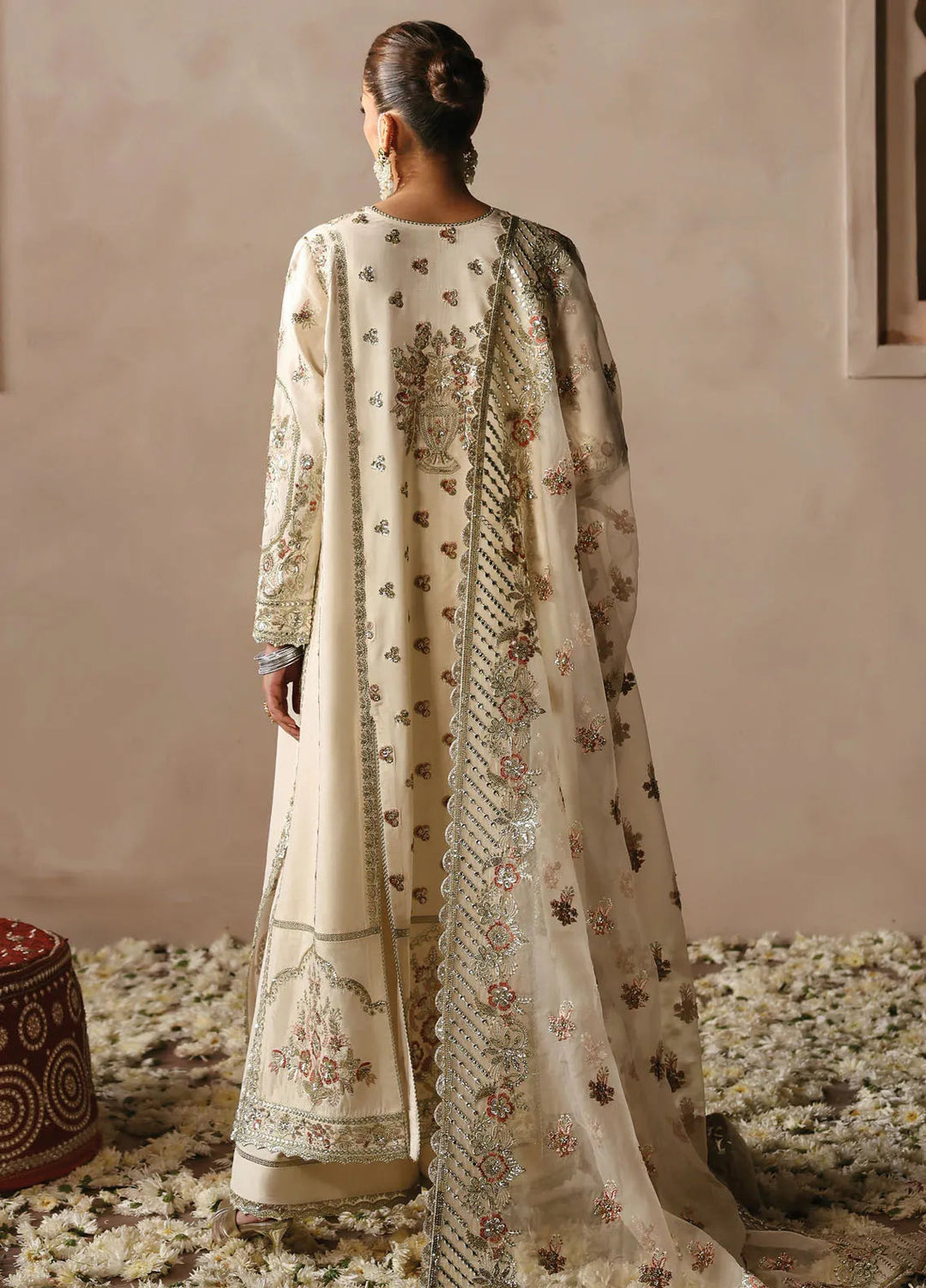 Afrozeh Embroidered Silk Suits Unstitched 3 Piece AF25DS D-07 Arjumand - Formals Collection
