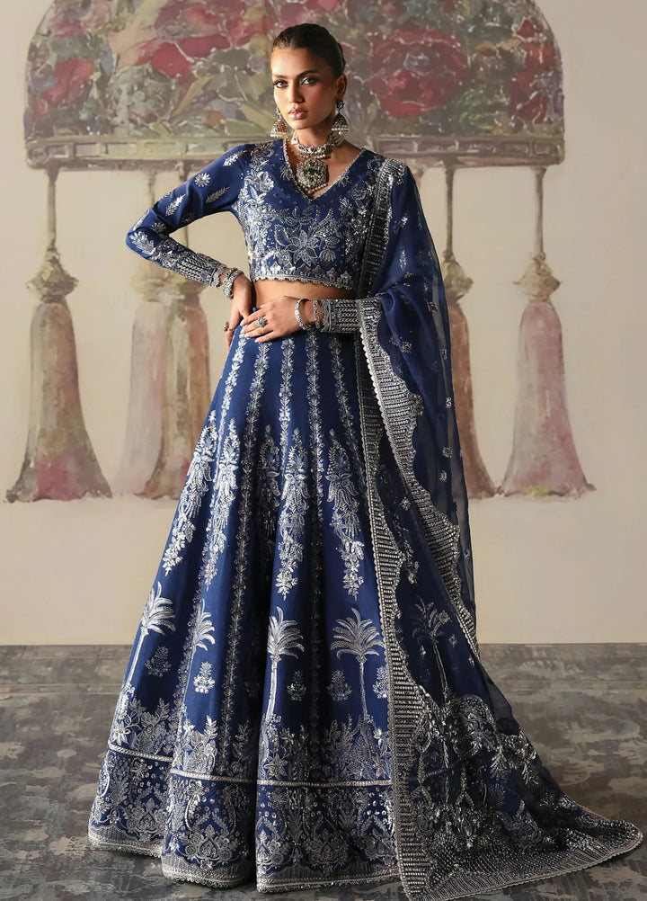 Afrozeh Embroidered Silk Suits Unstitched 3 Piece AF25DS D-08 Nazli - Formals Collection