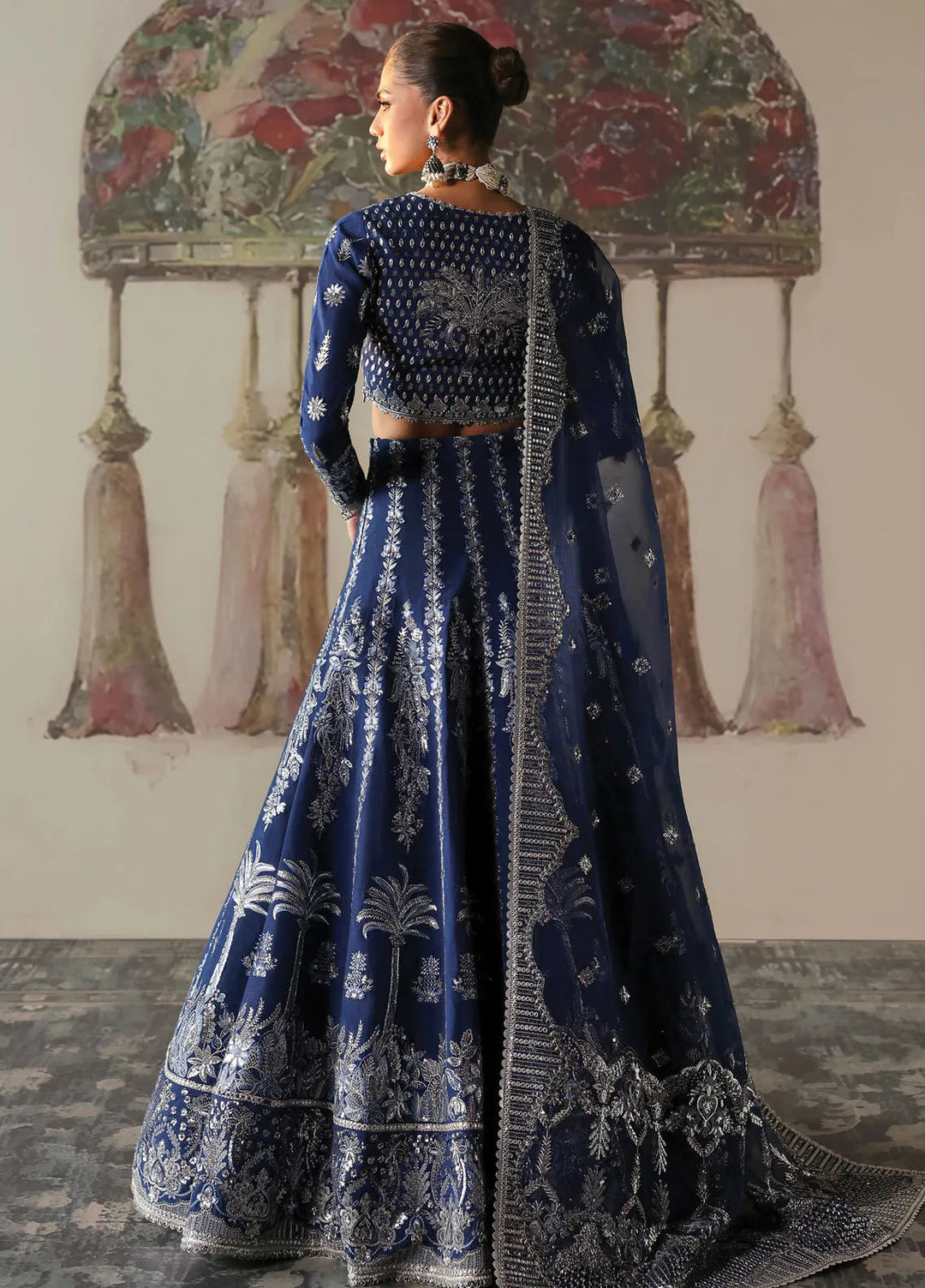 Afrozeh Embroidered Silk Suits Unstitched 3 Piece AF25DS D-08 Nazli - Formals Collection