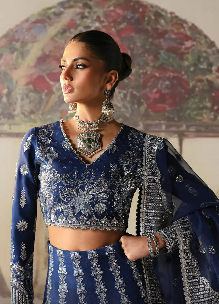 Afrozeh Embroidered Silk Suits Unstitched 3 Piece AF25DS D-08 Nazli - Formals Collection