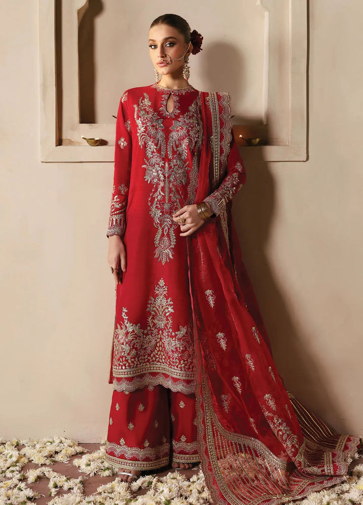 Afrozeh Embroidered Silk Suits Unstitched 3 Piece AF25DS D-09 Shabana - Formals Collection