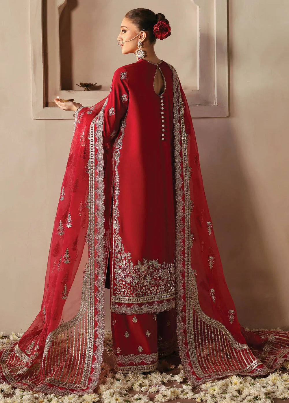 Afrozeh Embroidered Silk Suits Unstitched 3 Piece AF25DS D-09 Shabana - Formals Collection