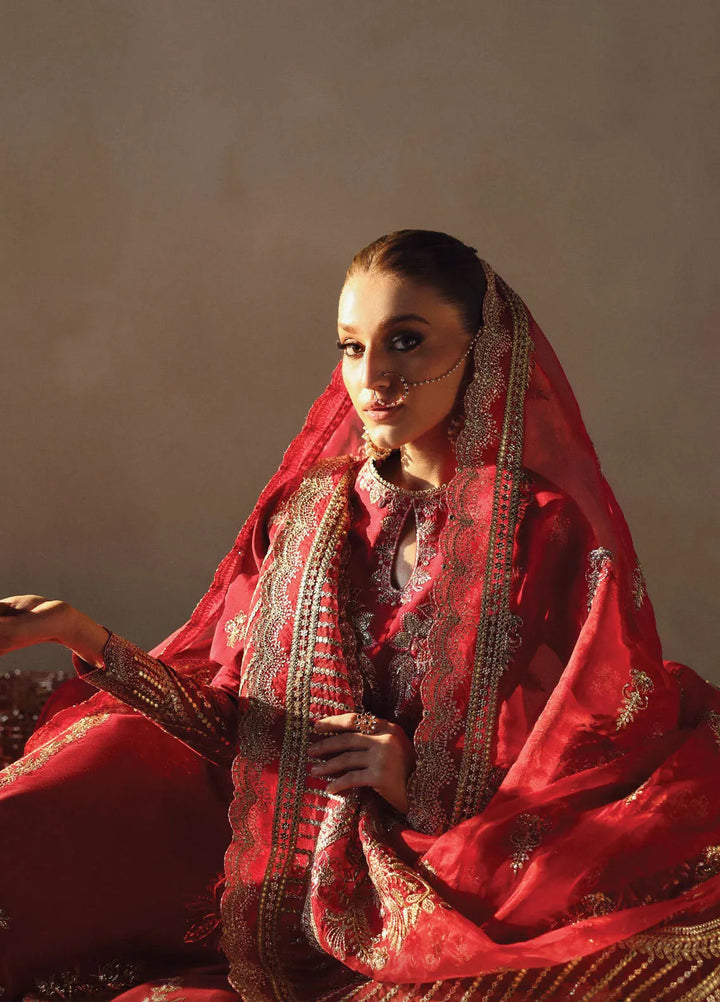 Afrozeh Embroidered Silk Suits Unstitched 3 Piece AF25DS D-09 Shabana - Formals Collection