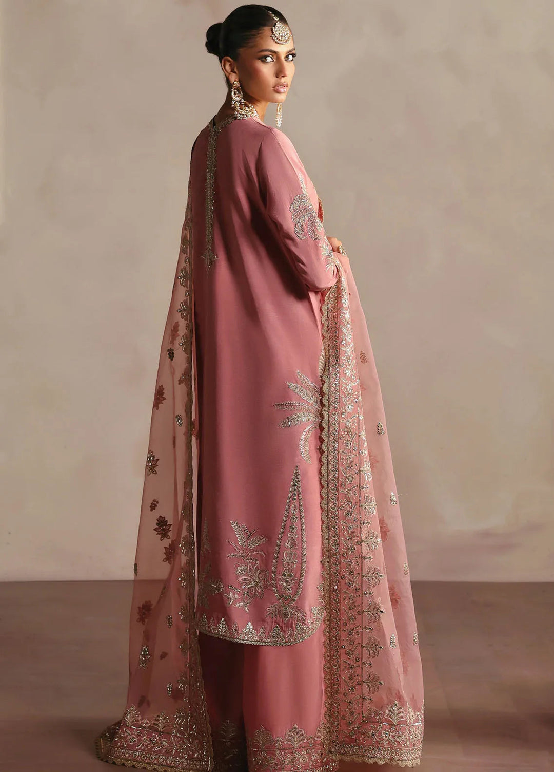 Afrozeh Embroidered Silk Suits Unstitched 3 Piece AF25DS D-10 Gulrukh - Formals Collection