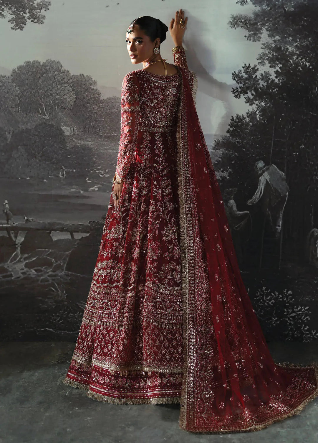 Afrozeh Embroidered Suits Unstitched 3 Piece D-01 Anastasia - Bridal Collection