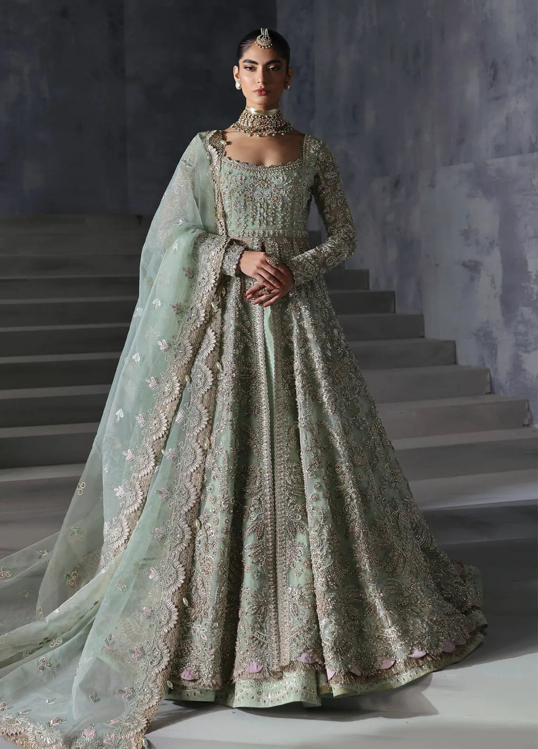 Afrozeh Embroidered Suits Unstitched 3 Piece D-03 Livia - Bridal Collection