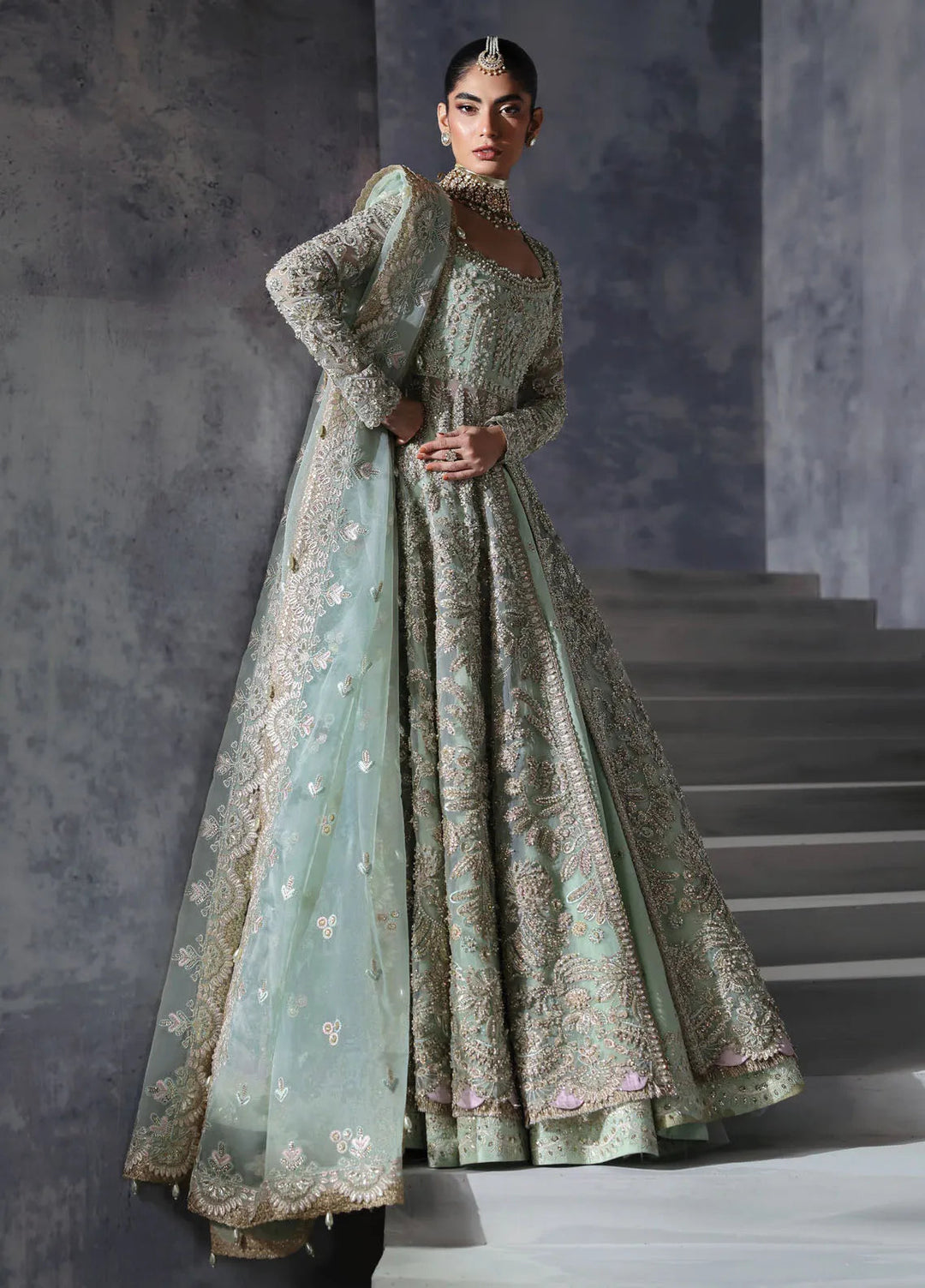 Afrozeh Embroidered Suits Unstitched 3 Piece D-03 Livia - Bridal Collection