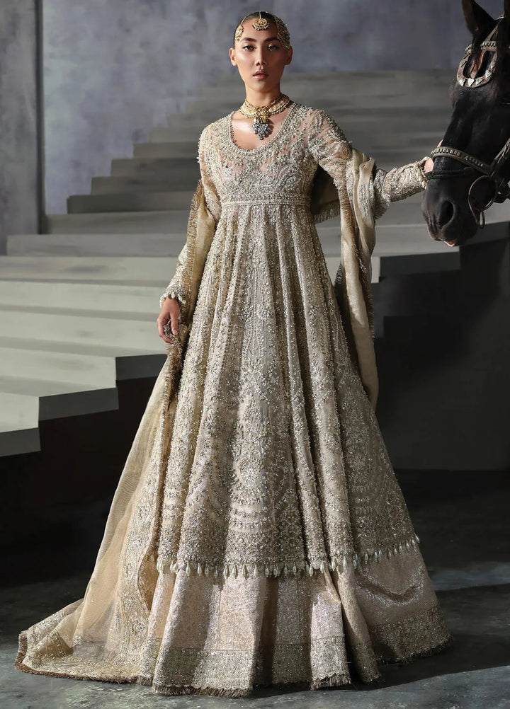 Afrozeh Embroidered Suits Unstitched 3 Piece D-04 Bellezza - Bridal Collection