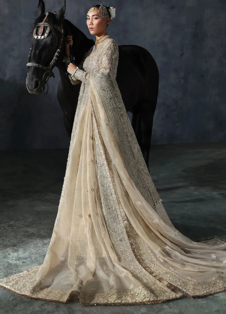 Afrozeh Embroidered Suits Unstitched 3 Piece D-04 Bellezza - Bridal Collection