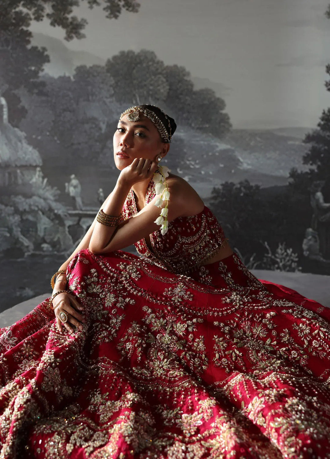 Afrozeh Embroidered Suits Unstitched 3 Piece D-07 Claude - Bridal Collection