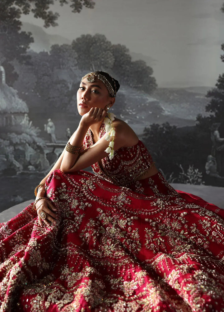 Afrozeh Embroidered Suits Unstitched 3 Piece D-07 Claude - Bridal Collection