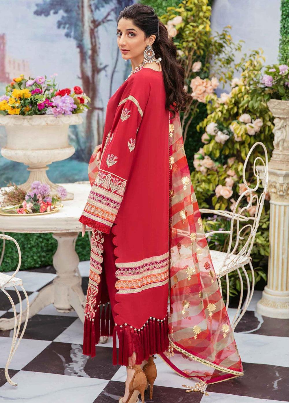 Garden of Eve by Afrozeh Embroidered Lawn Suits Unstitched 3 Piece AF22GL Clio - Summer Collection
