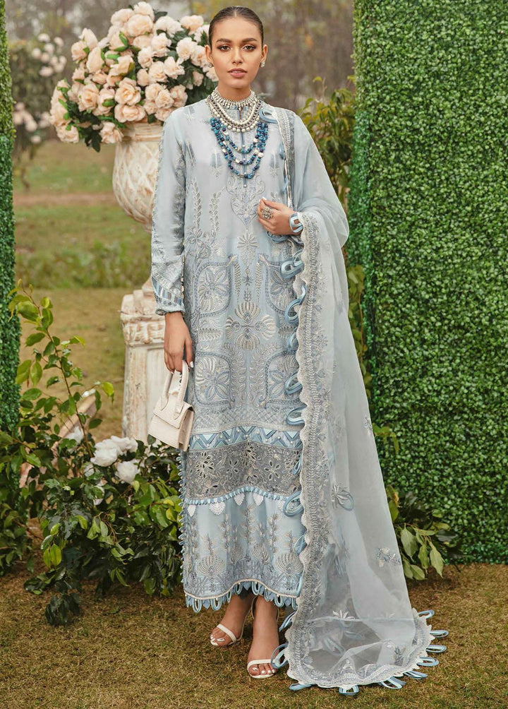Garden of Eve by Afrozeh Embroidered Lawn Suits Unstitched 3 Piece AF22GL Naiad - Summer Collection