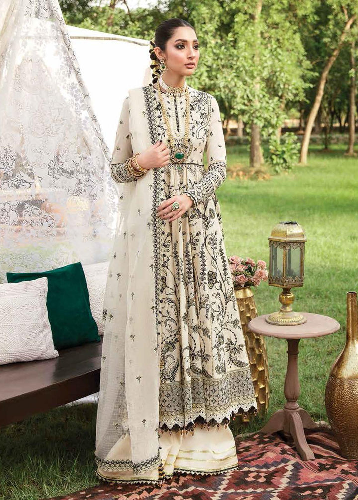 Gul Bahar By Afrozeh Embroidered Lawn Suits Unstitched 3 Piece AF22GB 07 Lur - Festive Collection